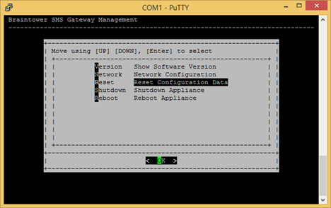 reset putty to default